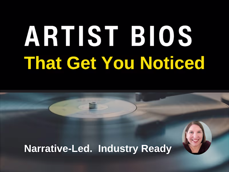 Cover image for Artist Bio / Spotify Bio