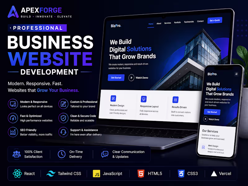 Cover image for Professional Business Website Development