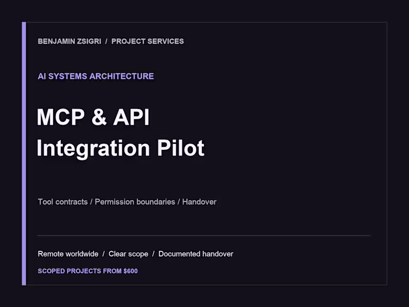 Cover image for MCP & API Integration Architecture
