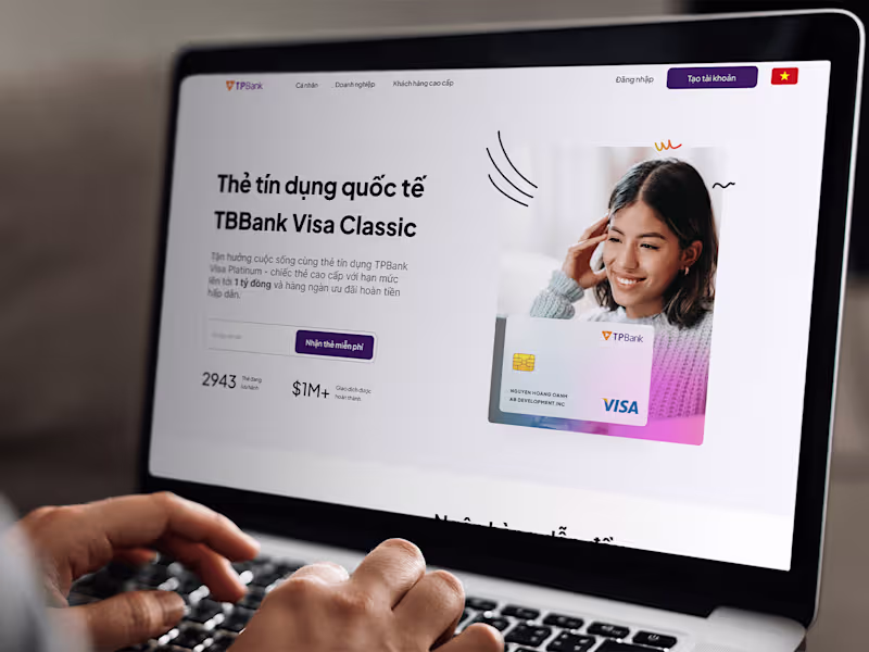 Cover image for TP Bank Website Redesign Experience