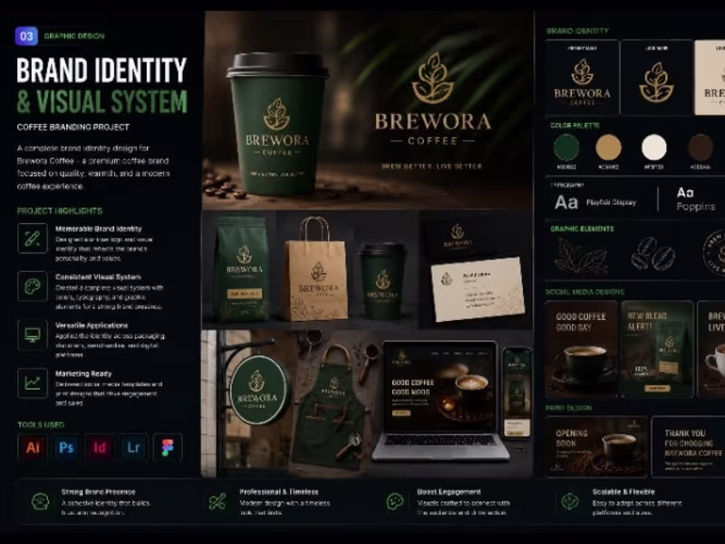 Cover image for Brand Identity & Visual Design
Graphic
