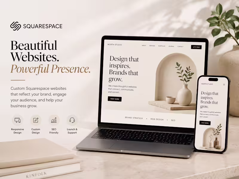 Cover image for A Squarespace Website Built to Look Professional & Grow Your Bus
