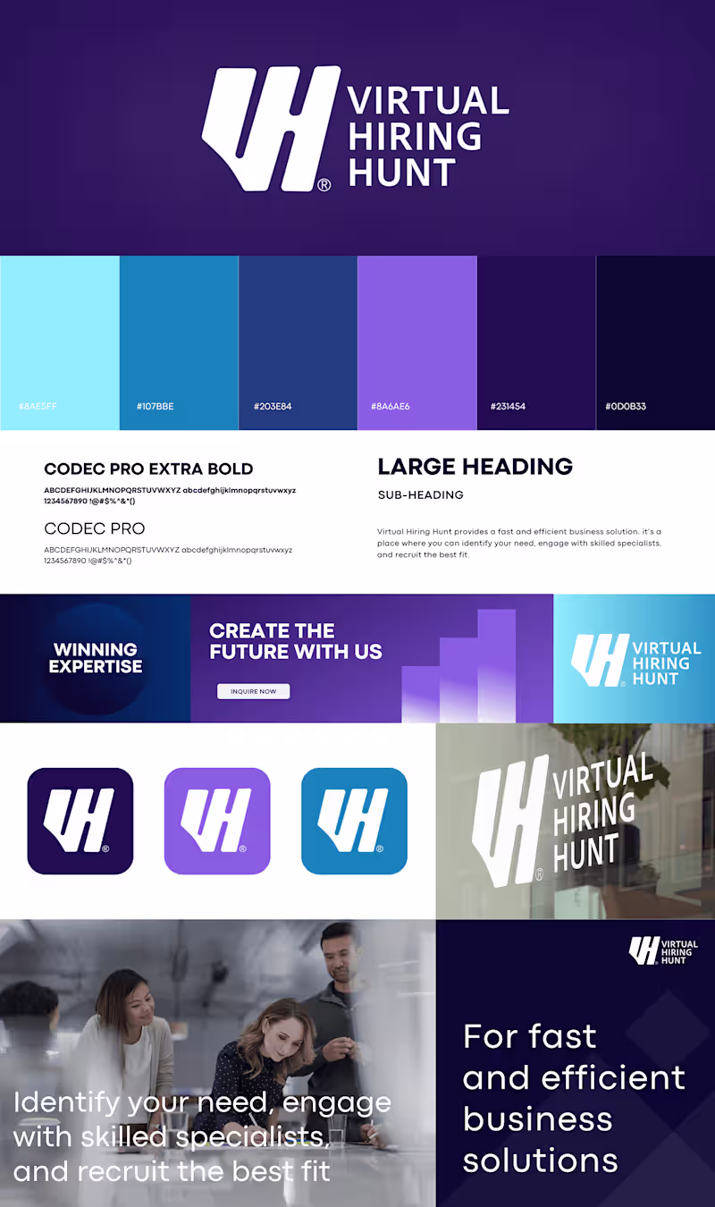 Cover image for Virtual Hiring Hunt | Branding :: Behance