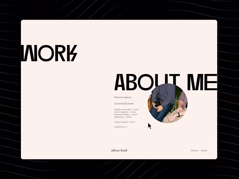 Cover image for Portfolio Website Design