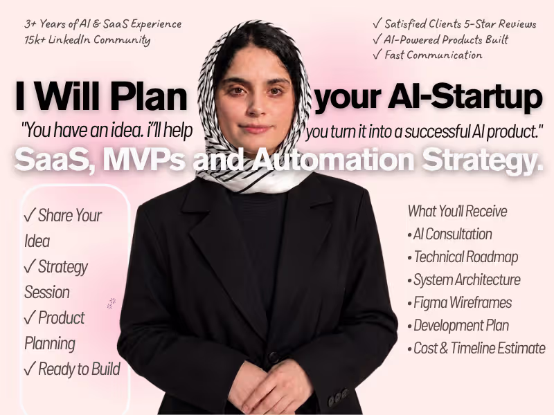Cover image for I Will Turn Your AI Startup Idea into a Product Roadmap