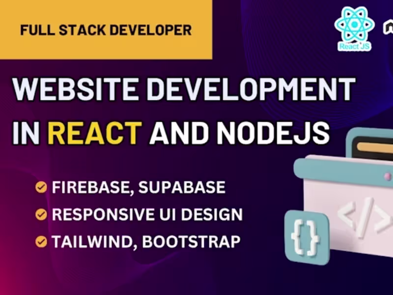 Cover image for Fronted React.js website developer