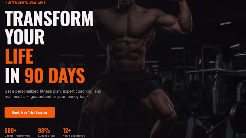 Cover image for Designed a conversion-focused landing page