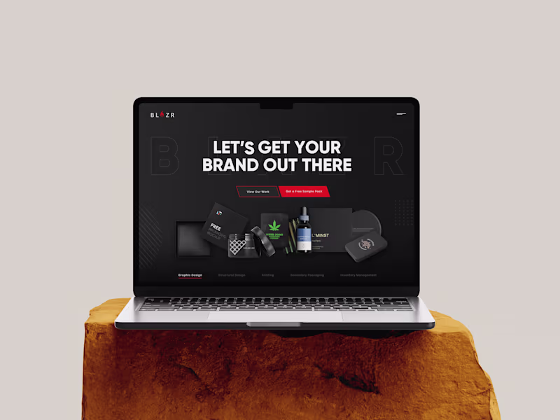 Cover image for Packaging Brand Website (UI/UX +