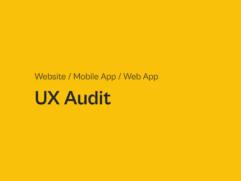 Cover image for 🔎 UX Audit: Uncover Your Products UX Issues