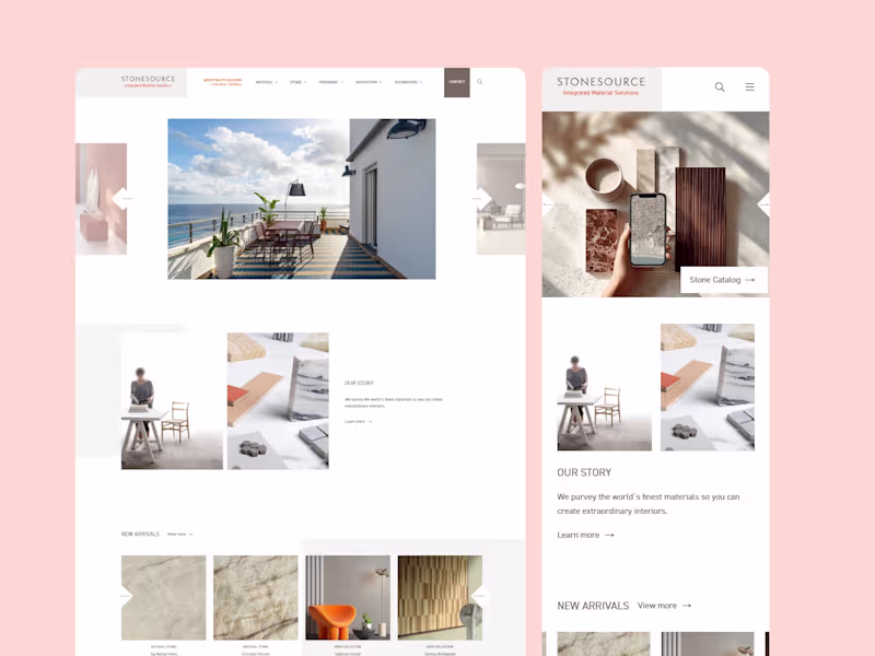 Cover image for Architectural Materials Website Design