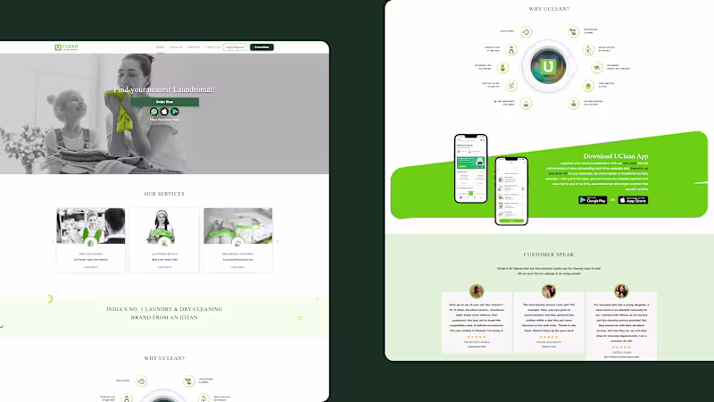 Cover image for Built the website for UClean,