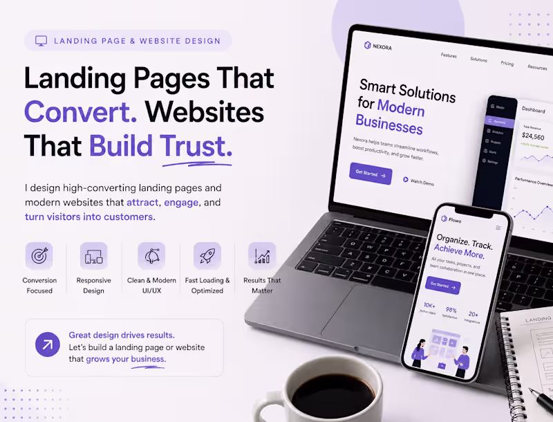 Cover image for Landing Page & Website Design