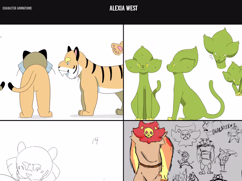 Cover image for Portfolio: project/character work for personal, clients