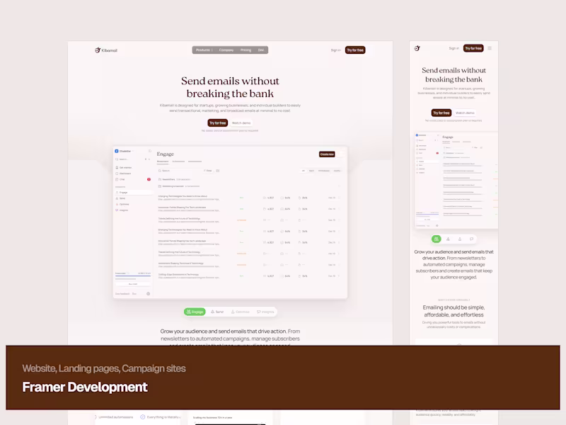 Cover image for Interactive Framer Development