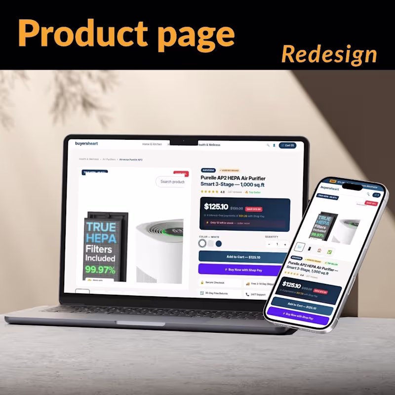 Cover image for Conversion Elements on Product Page
High-Impact