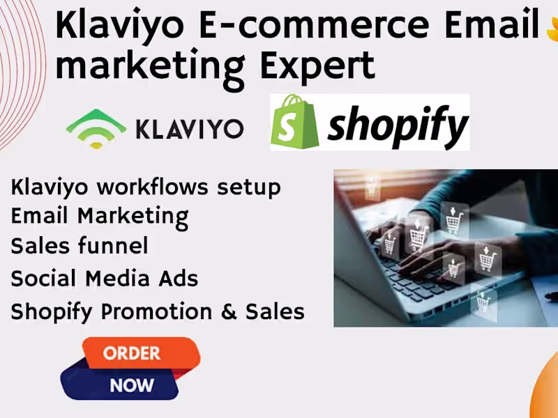 Cover image for  I will do shopify ecommerce website with klaviyo integration