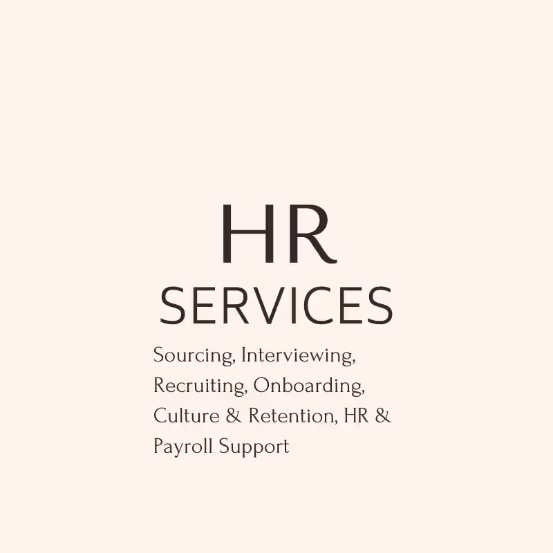 Cover image for Recruiting and HR Services
