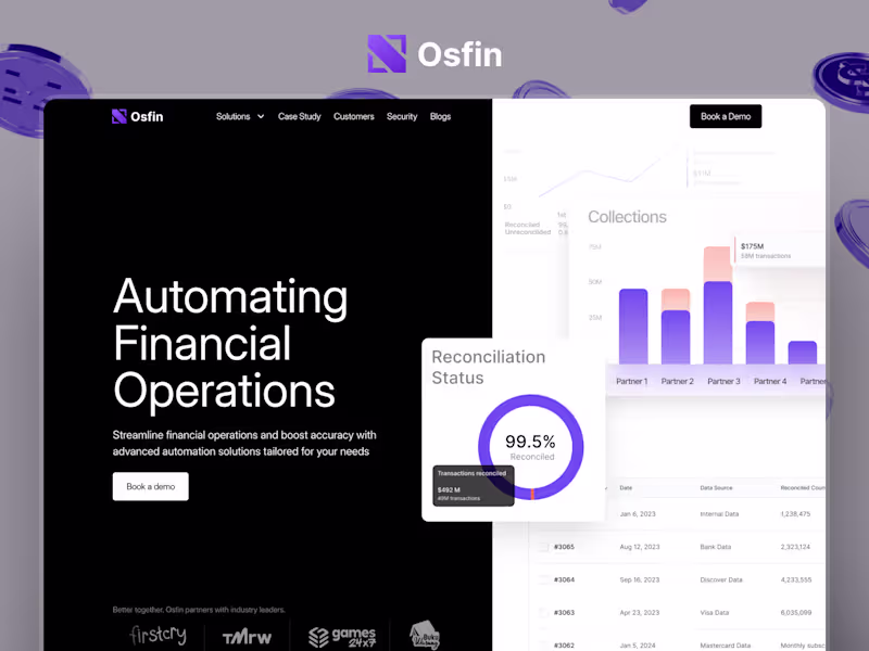 Cover image for Osfin AI — Website Design and Development