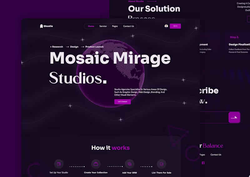 Cover image for Mosaic Mirage - Web site design