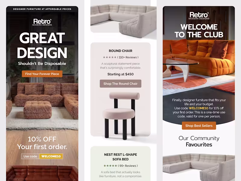 Cover image for Retro Modern Home Email Campaign