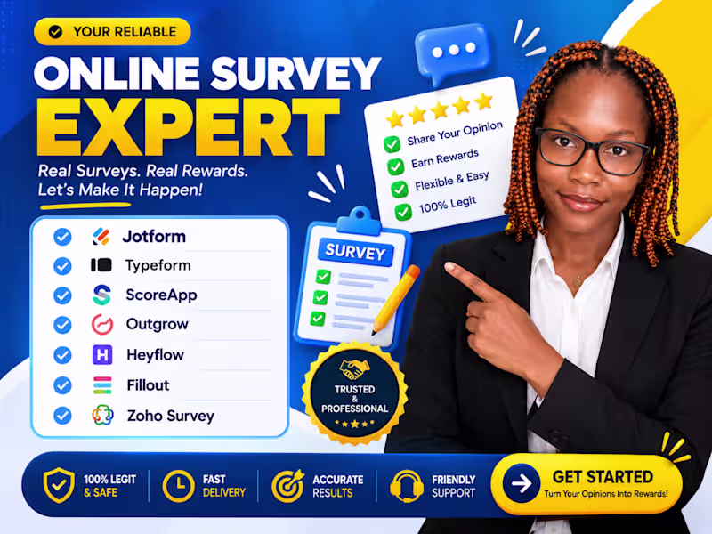 Cover image for Online Survey Forms, Quiz, calculator, lead gen, automation