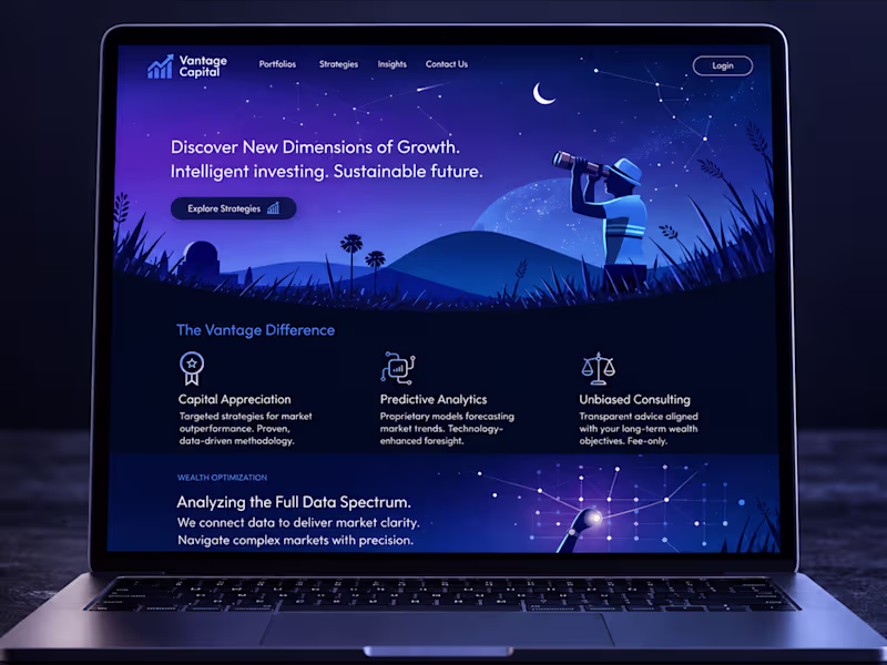 Cover image for Vantage Capital — Investment Website Design & Development