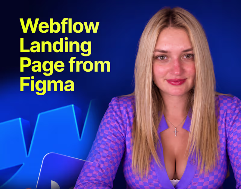 Cover image for Webflow Landing Page from Figma
