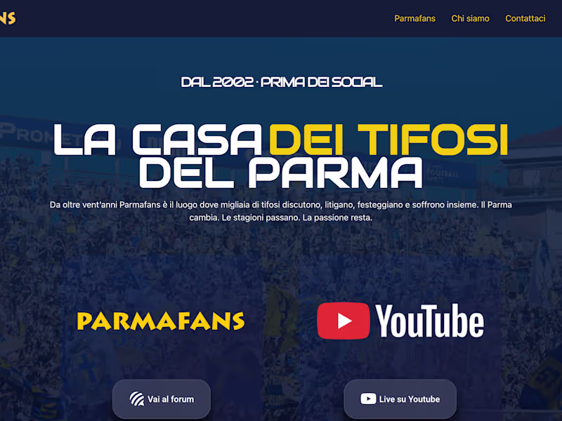 Cover image for Parmafans – La Community dei tifosi del Parma Calcio