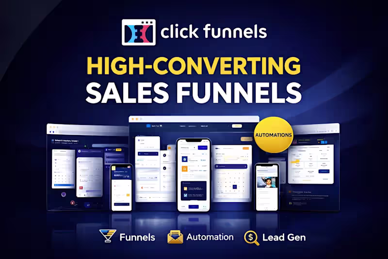 Cover image for Clickfunnels High Converting Sales Funnel Support 