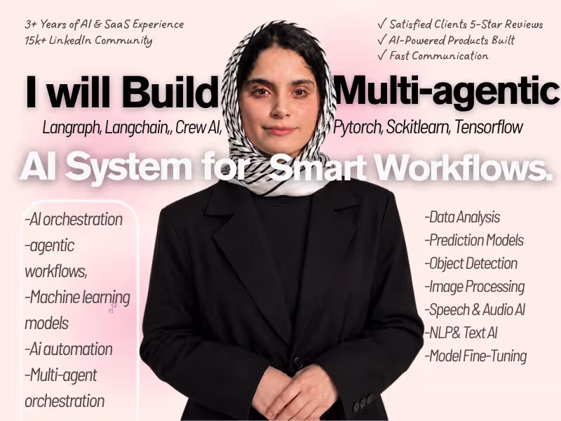 Cover image for I Will Build Multi-Agent AI Systems, LLM Applications & ML model