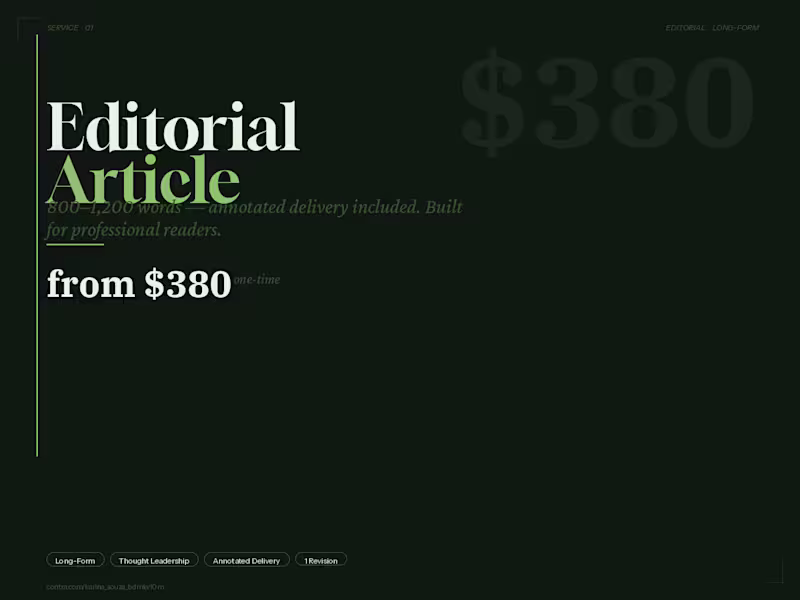 Cover image for Editorial Article