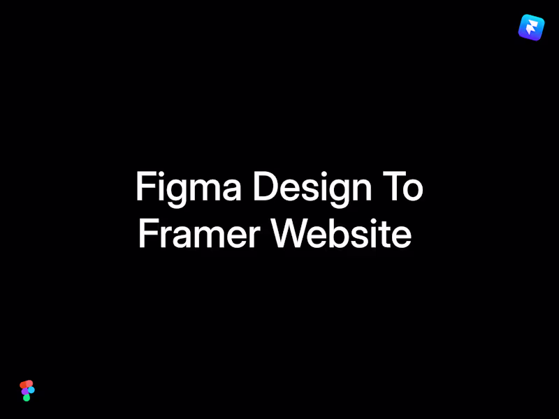 Cover image for Figma Design To Framer Website