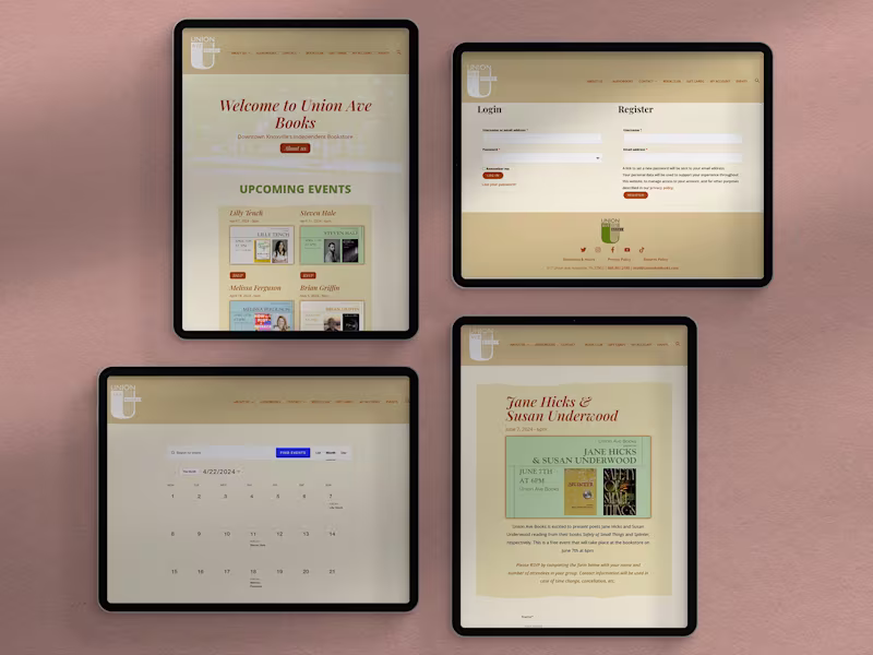 Cover image for Union Ave Books Site Redesign