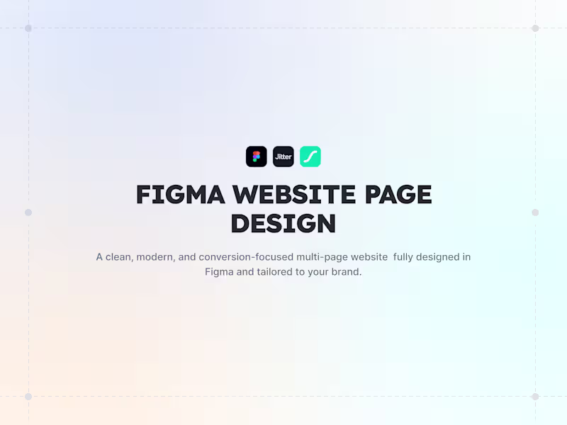 Cover image for Figma Website Design