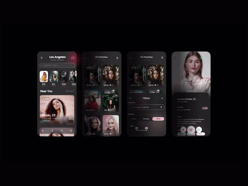 Cover image for Social & Dating App UI/UX Design