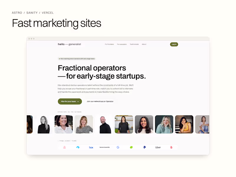 Cover image for Modern Web Redesign with Astro & Sanity