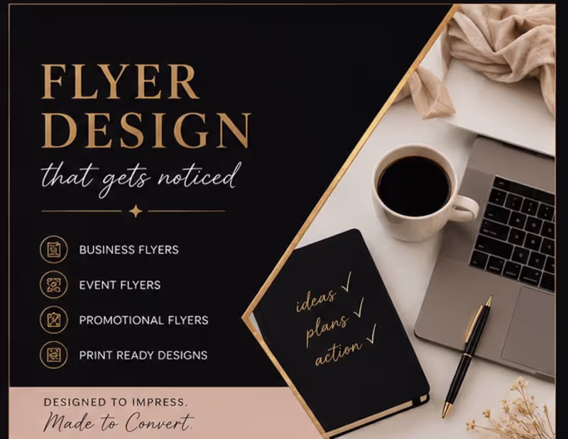 Cover image for Professional Flyer Design for Businesses & Events 