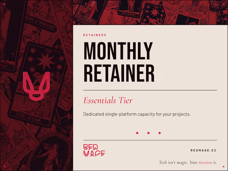 Cover image for Monthly Retainer – Essentials