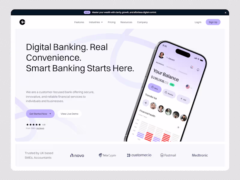 Cover image for Next-Gen Digital Banking Platform UI Revamp
