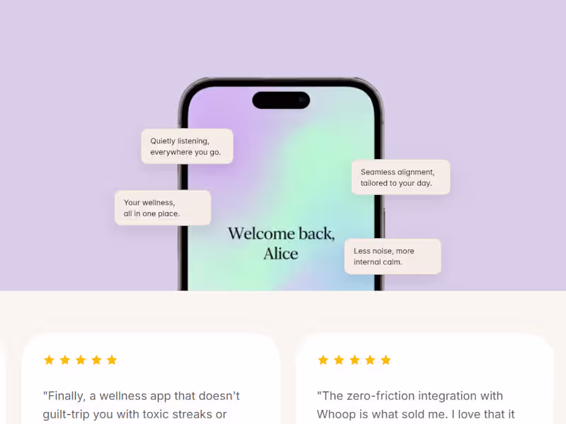 Cover image for Web Ecosystem Design for Aurae's Digital Wellness Platform