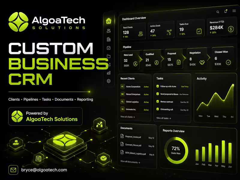 Cover image for Custom CRM System for Your Business