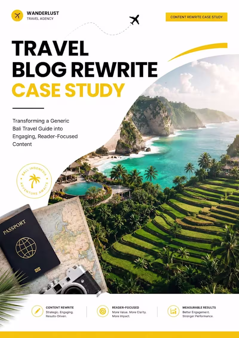 Cover image for Premium Coffee Product Description Rewrite Case