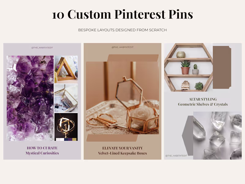 Cover image for Custom Pinterest Pin Design (10-Pin Batch)