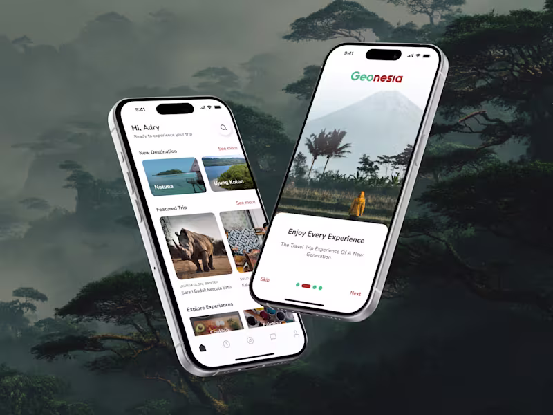 Cover image for Geonesia - Tour & Travel Mobile App
