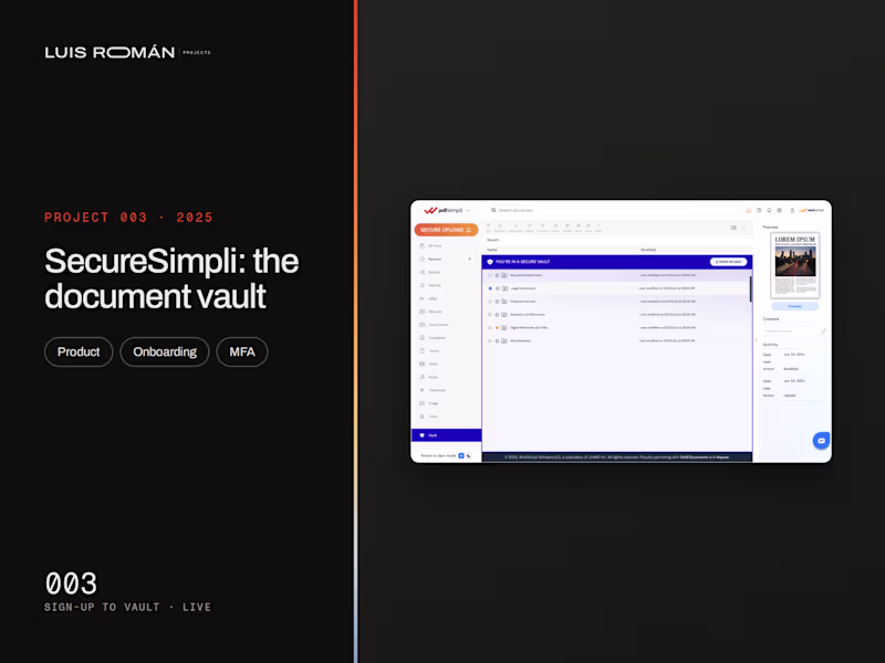 Cover image for SecureSimpli: security that feels like progress