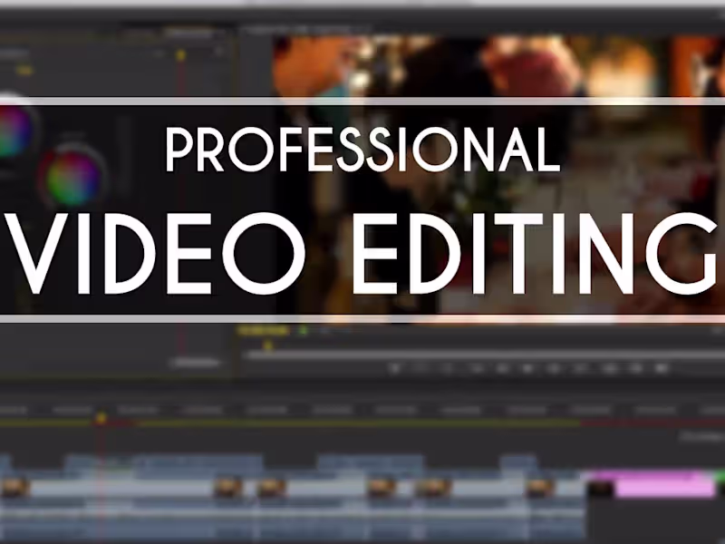 Cover image for Affordable and professional video editing within 24h