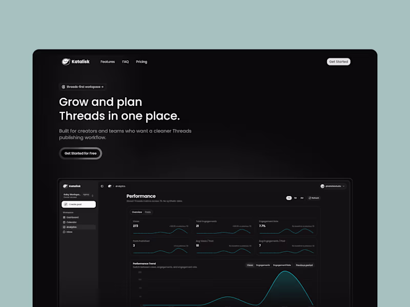Cover image for Katalisk is a creator workspace