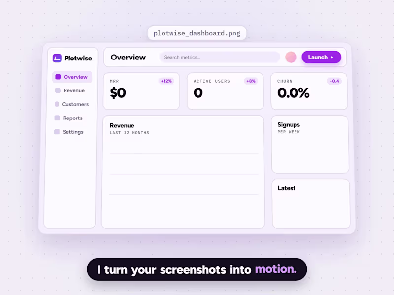 Cover image for SaaS Launch Video & Animated UI Demo