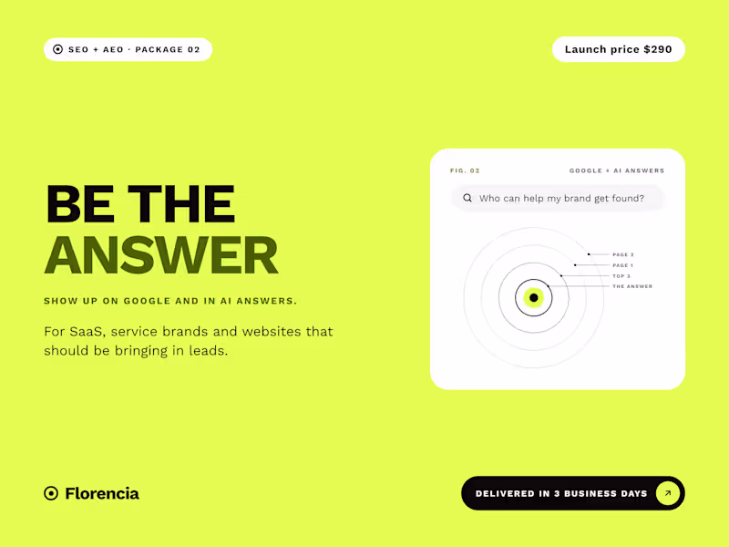 Cover image for Be the Answer: Show up on Google and in AI answers