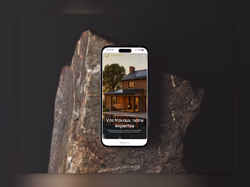 Cover image for Bâtisphèrs: Framer website for a renovation specialist